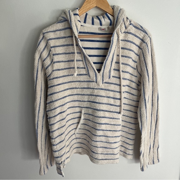 Faherty Sweaters - Women’s Faherty Pacifica Striped Terry Cloth Hoodie